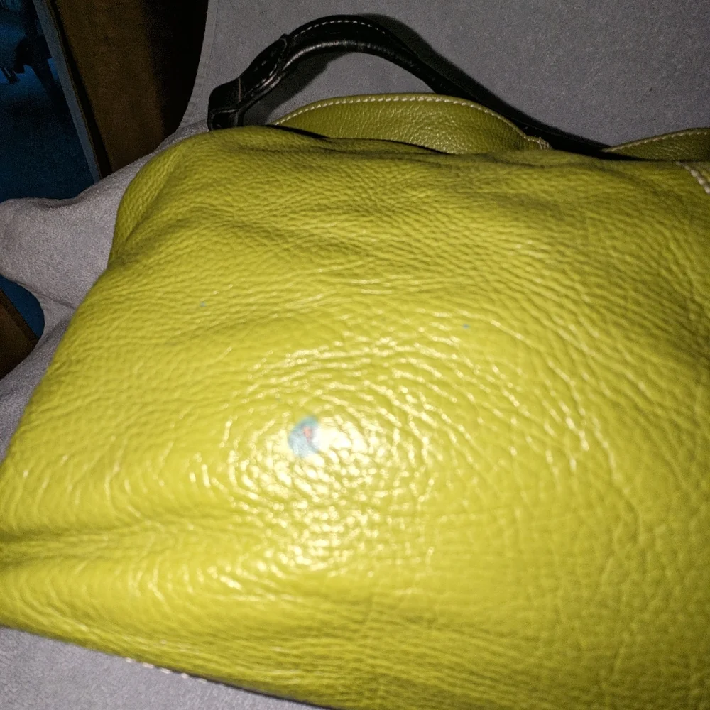 Vera Pelle genuine Italian leather satchel bag.